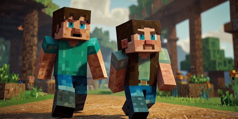 Minecraft Alex and Steve